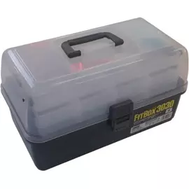 Ящик Meiho Fit Box 3030(=New Trout 3030) 368x225x200mm к:grey, фото 